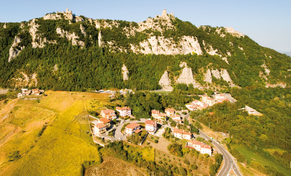 San Marino vista dall'alto