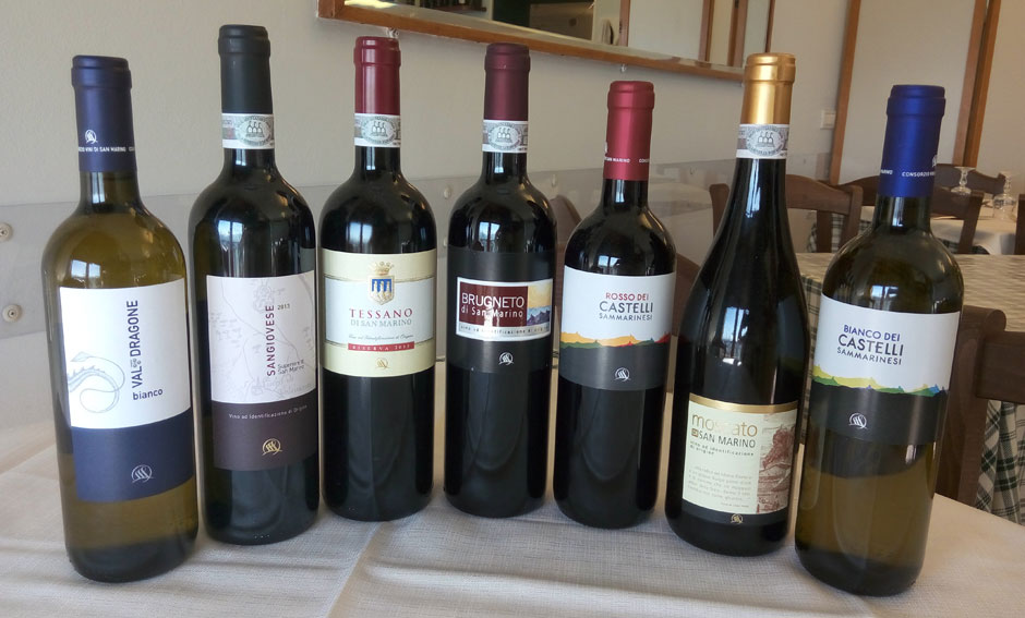 Vini dell'Emilia Romagna e di San Marino